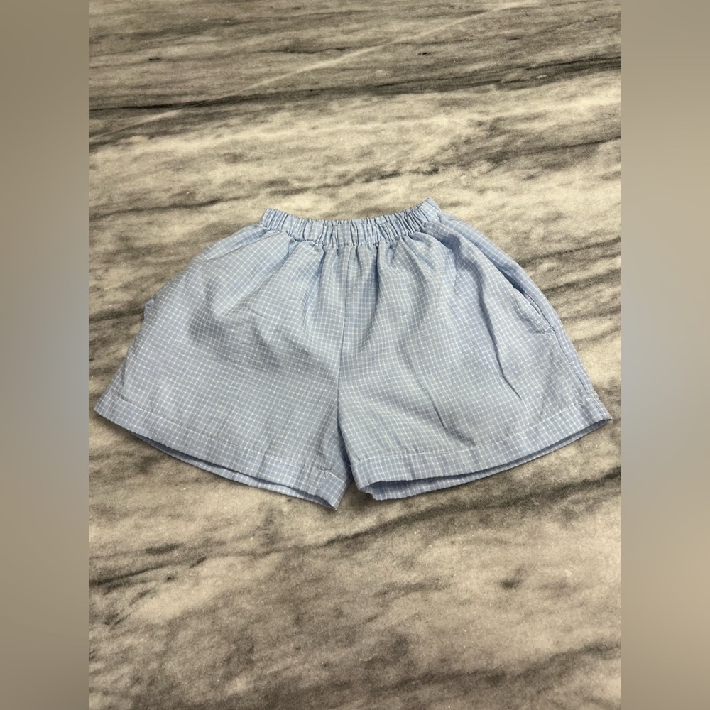 The Oaks Apparel Co. Blue & white Plaid Shorts / size 2t